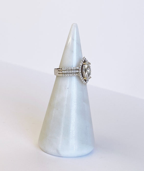 Marquise Halo Ring