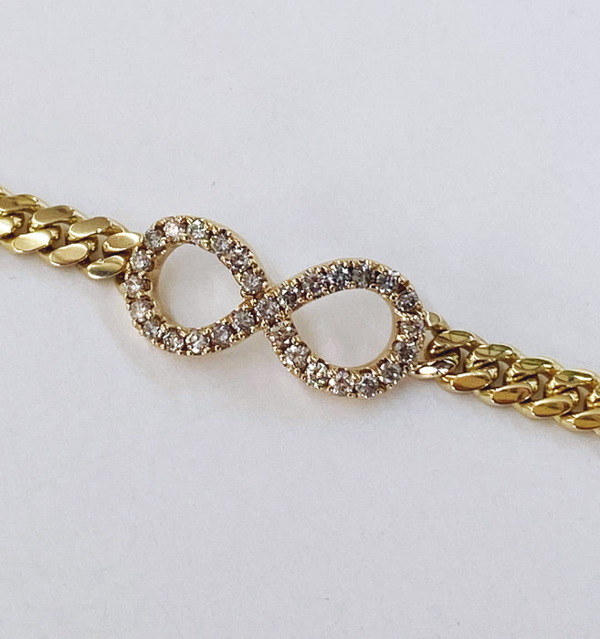 Custom Infinity Diamond Bracelet