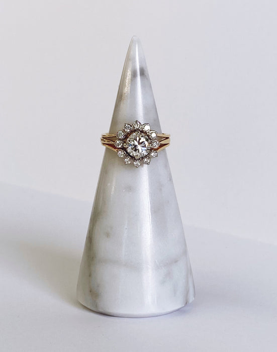 1.06 carat Two Piece Halo Enhancer Set
