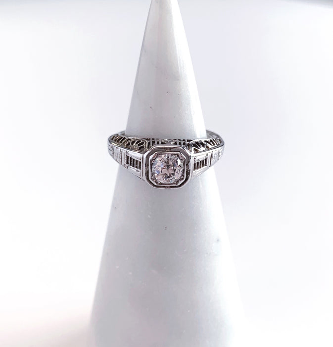 Filigree Art Deco Ring