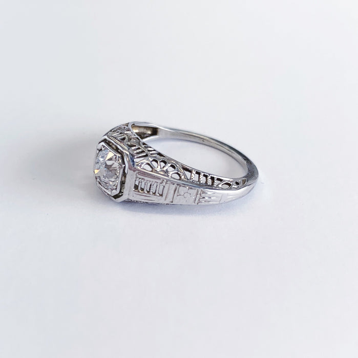 Filigree Art Deco Ring
