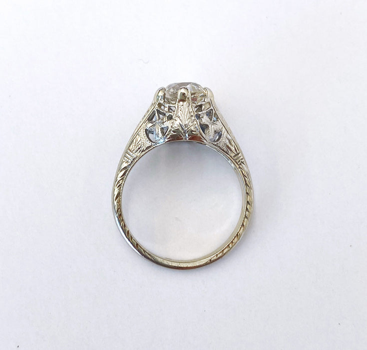 1.50 carat Filigree Diamond Ring