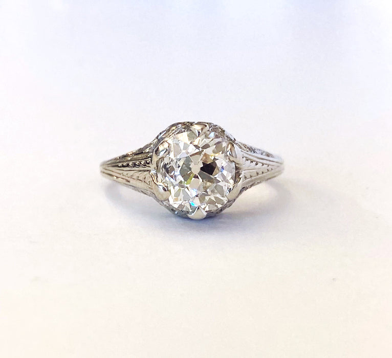 1.50 carat Filigree Diamond Ring