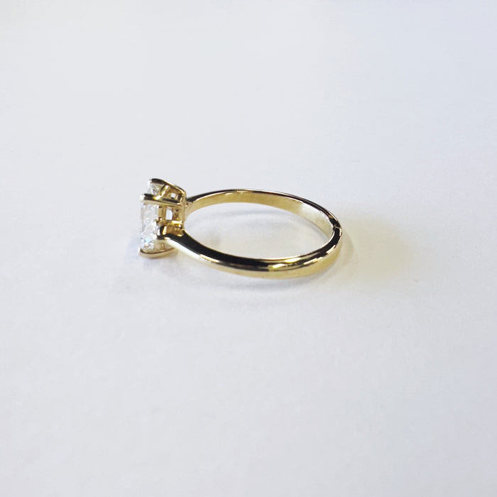 1.05 carat Emerald Cut Diamond Engagement Ring
