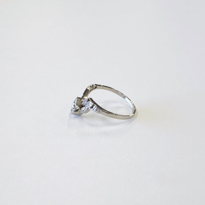 Art Deco Diamond Chevron Ring
