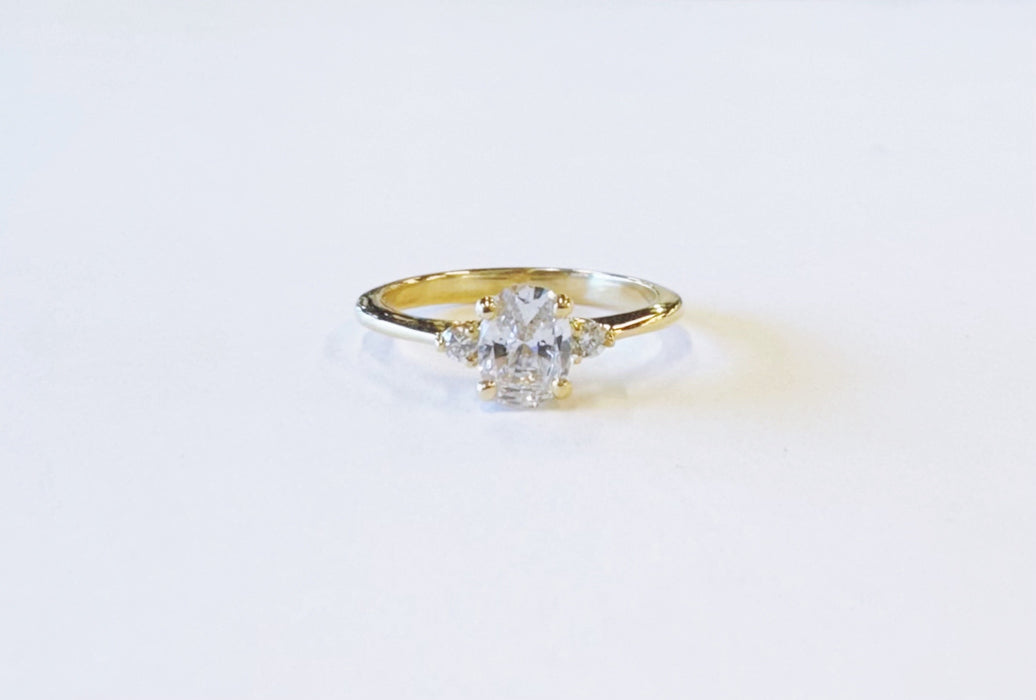 .66 carat Oval Yellow Gold Engagement Ring