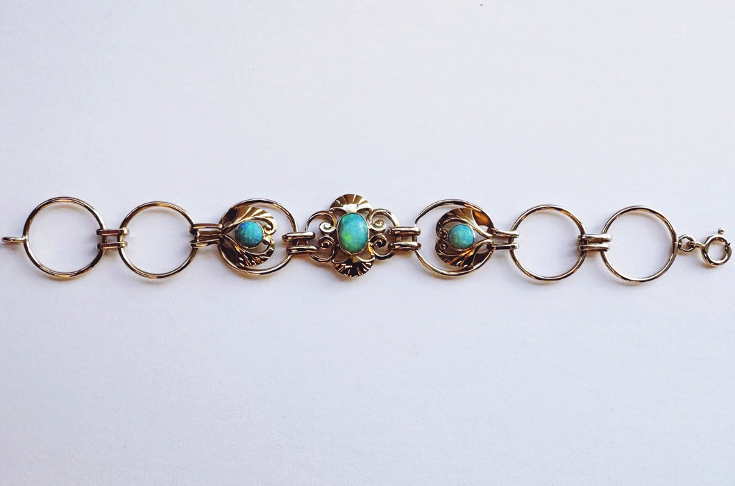Antique Art Nouveau Opal Bracelet