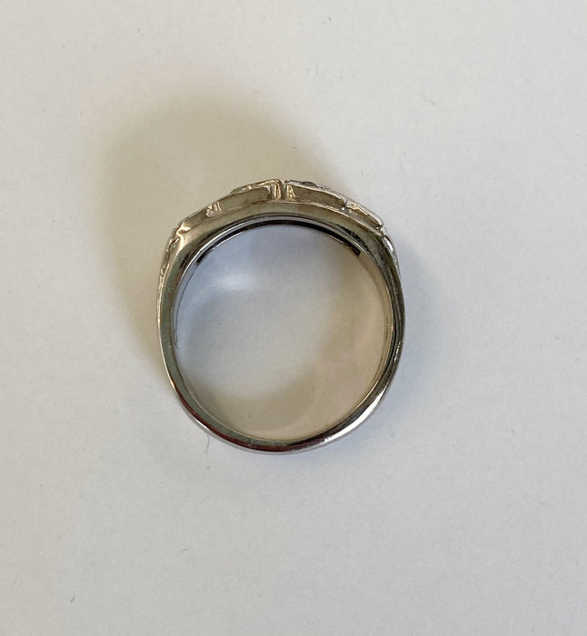 Mid Century Ruby Diamond Ring
