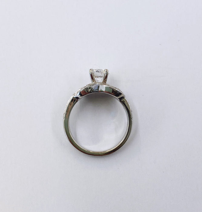 Vintage Inspired Knot Diamond Ring