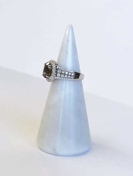 2.85 carat Alexandrite Halo Ring