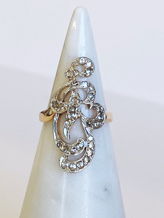 Rose cut Victorian Ring