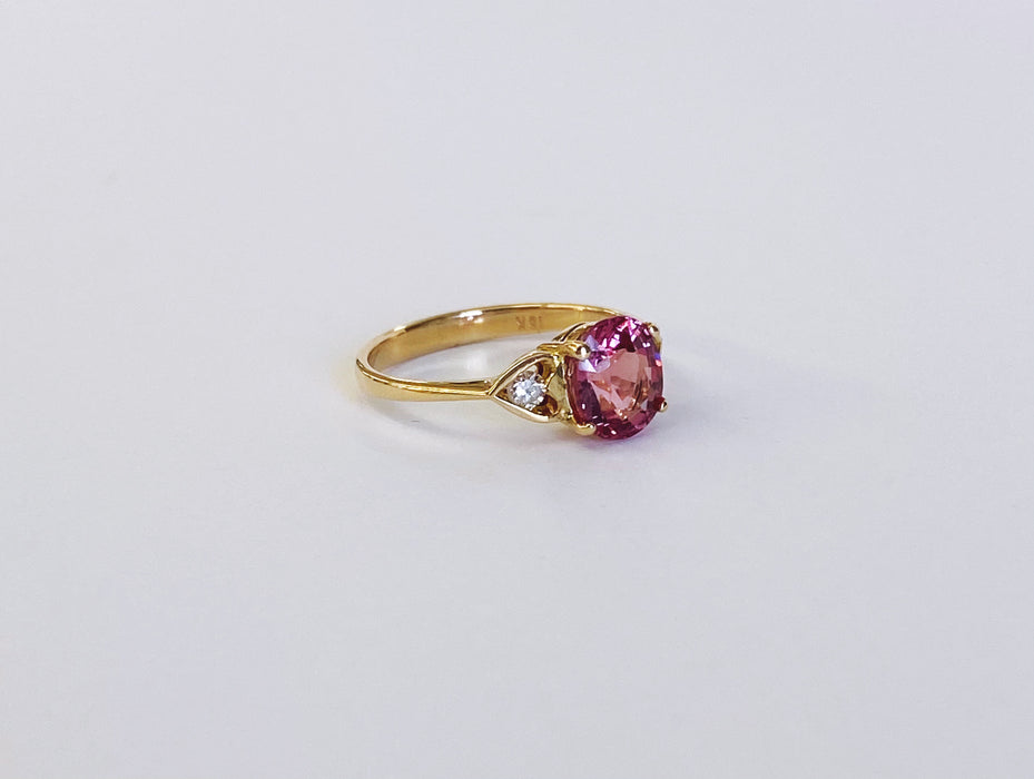 Pink Tourmaline 18K Ring
