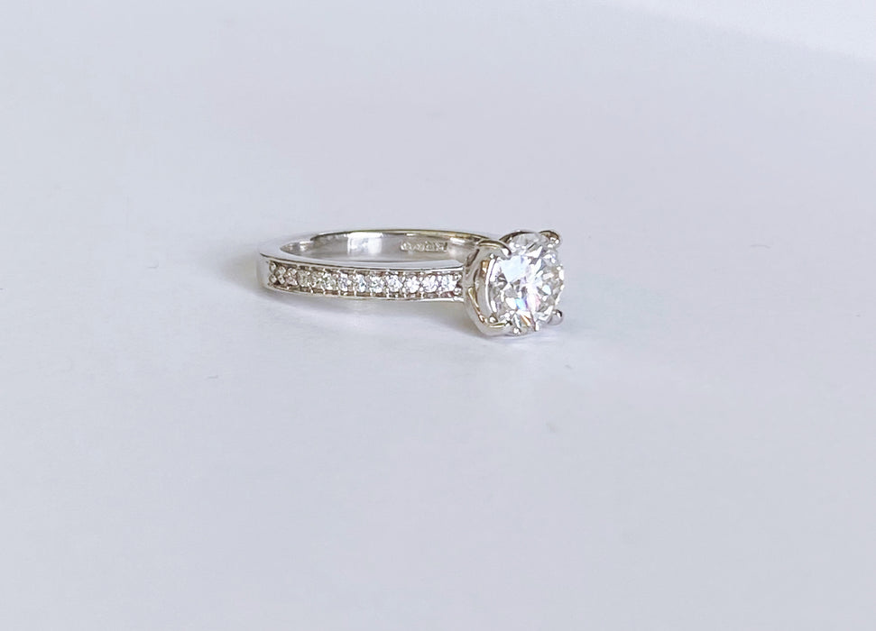 1.50 carat Ideal Cut Diamond Engagement Ring
