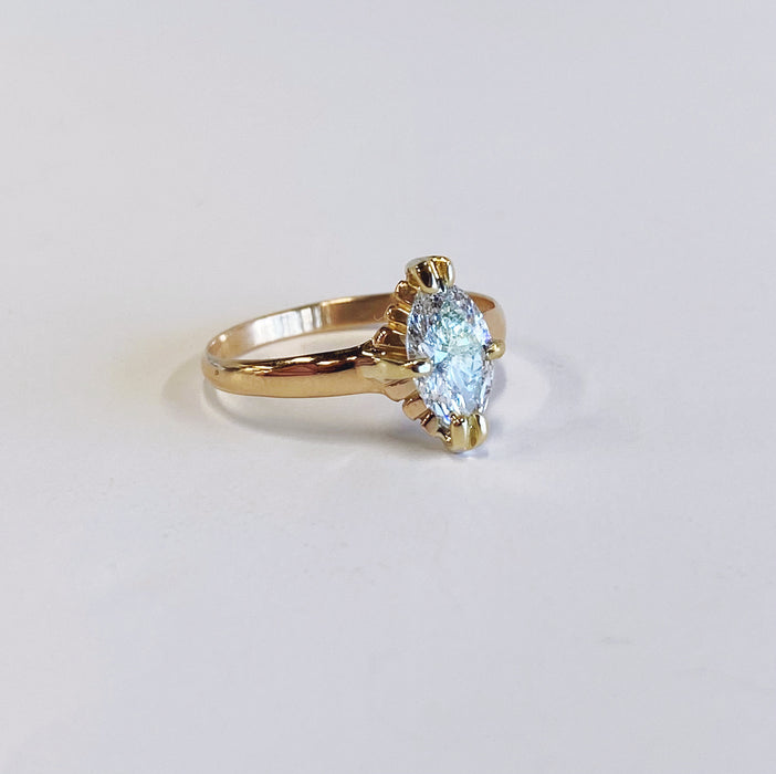 Vintage Marquise Solitaire Ring